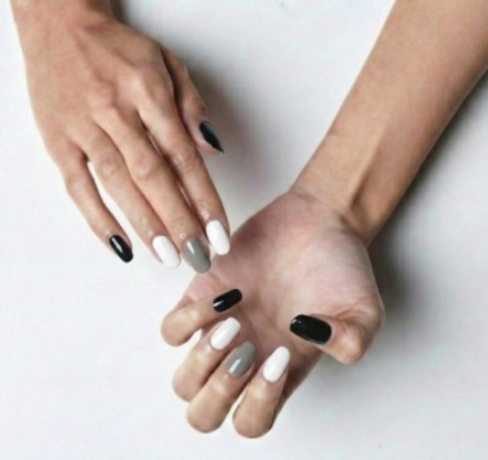 BLACK WHITE GREY MIXED