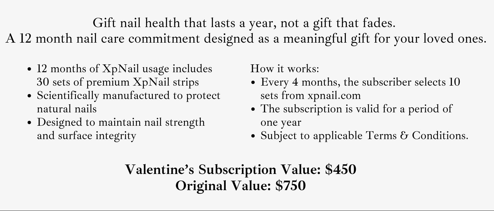 Valentine 1 Year Subscription