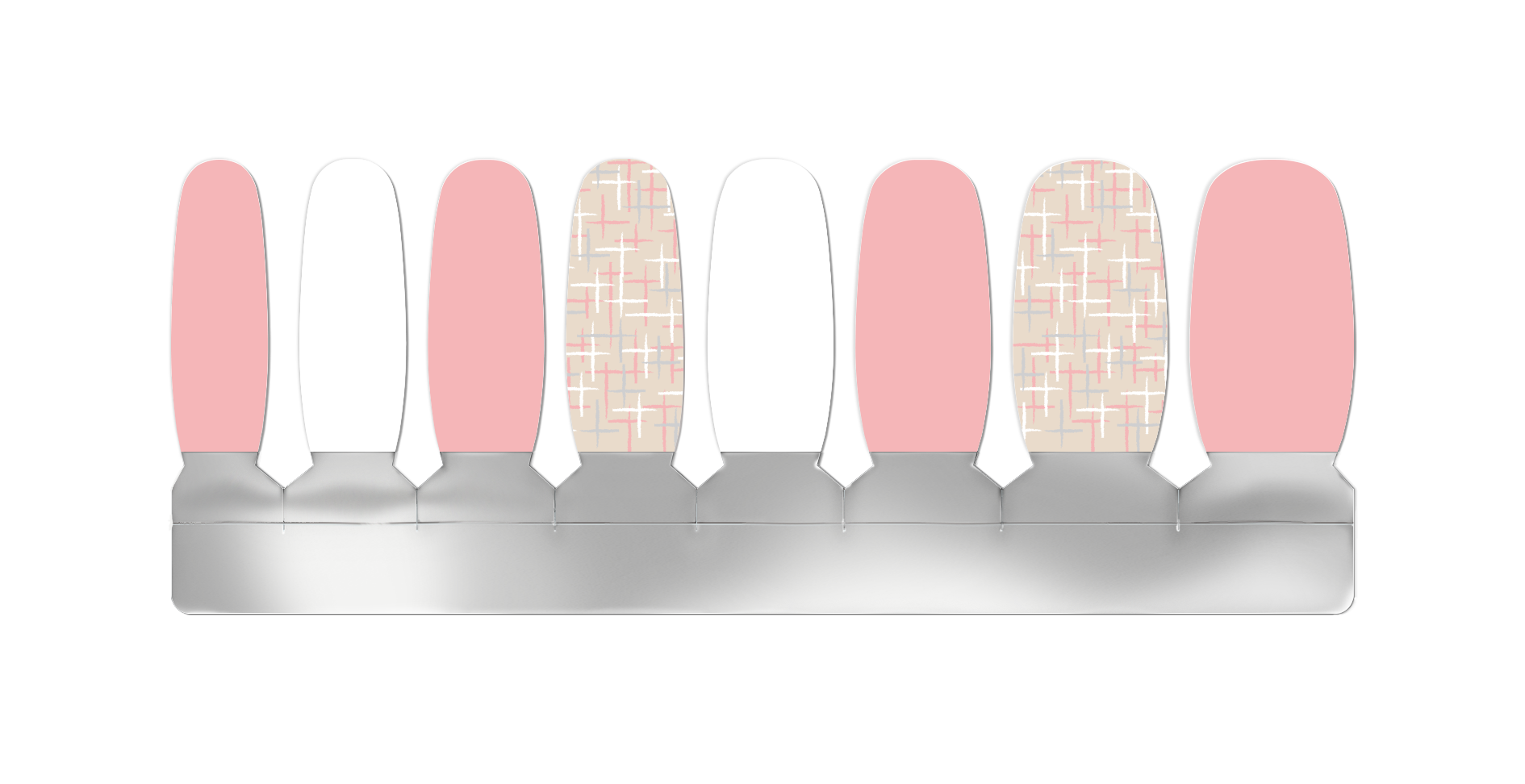 PINK WHITE METALLIC SILVER
