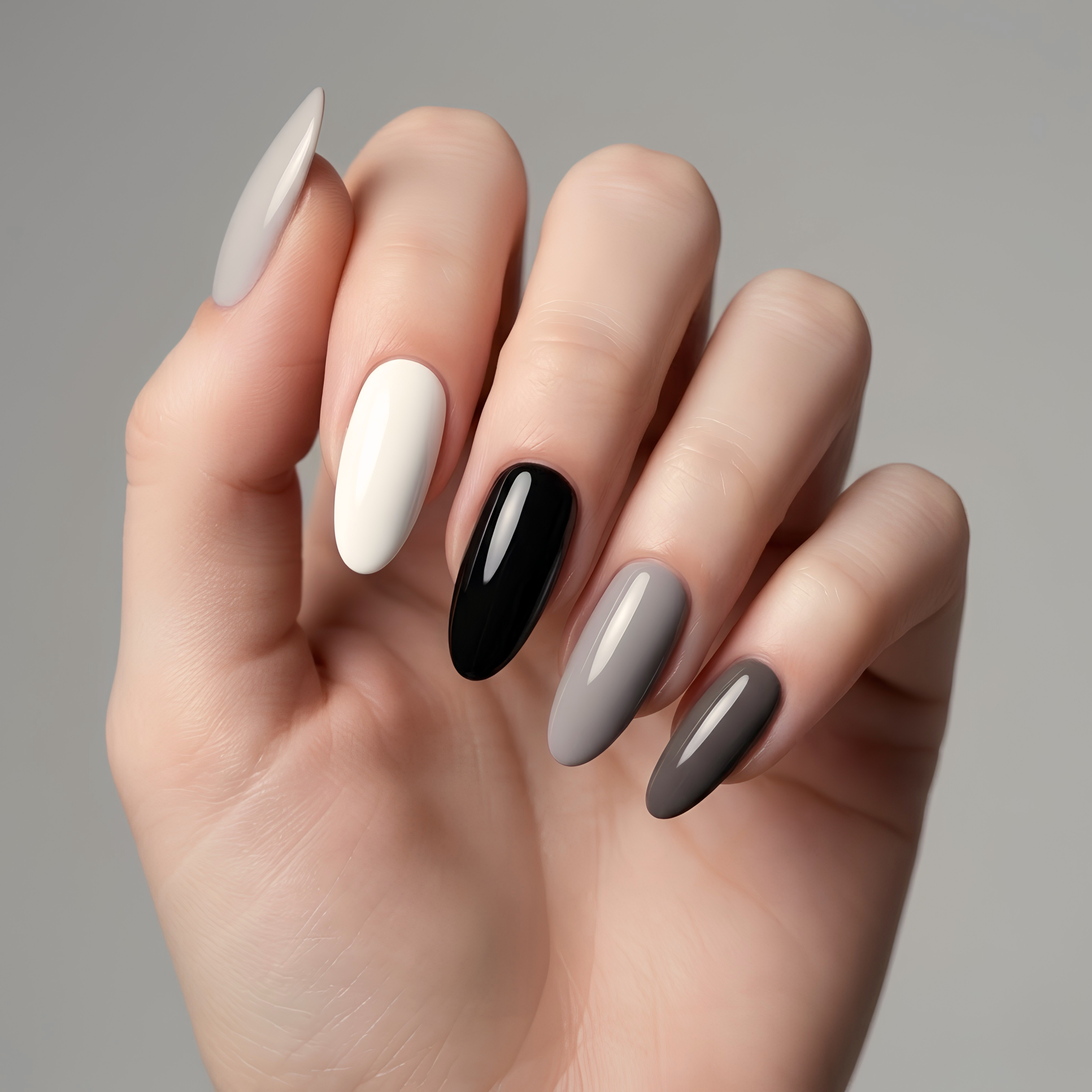 BLACK WHITE GREY MIXED